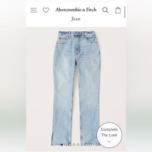 Abercrombie Curve Love 90s Ultra High Rise Straight Jeans